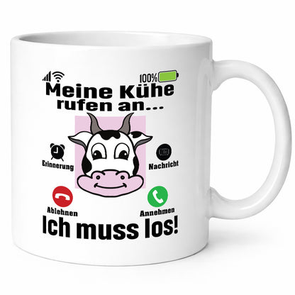 Meine Kühe rufen an | Farmer Bauern Geschenk Humor Geschenkidee lustiger Spruch