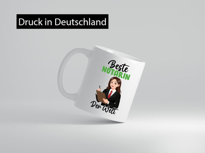 Beste Notarin | Juristin v2 lustig Humor Geschenkidee Geschenk Tasse