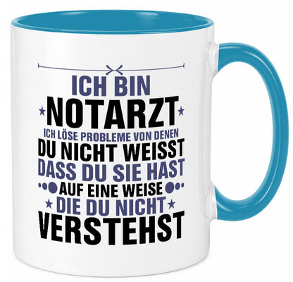 Löse Probleme: Notarzt | Arzt v2 Geschenkidee Humor Tasse