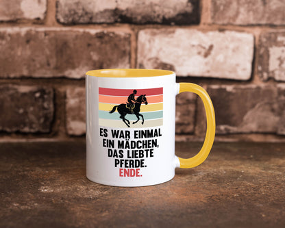 Es war einmal ein Mädchen das Liebte Pferde | lustig Humor Geschenkidee Tasse