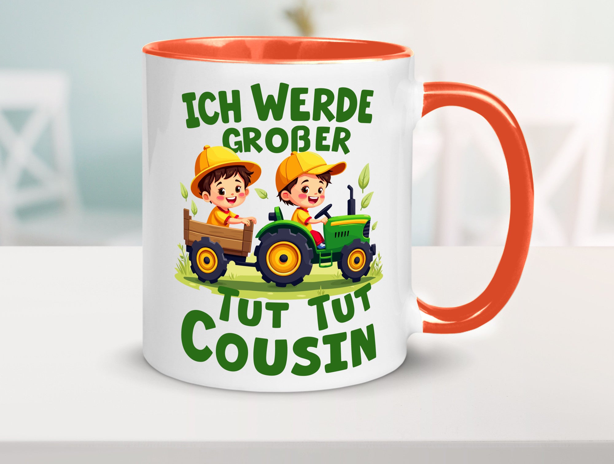 Ich werde Großer Cousin | Familie Bauer lustiger Spruch Geschenk Geschenkidee