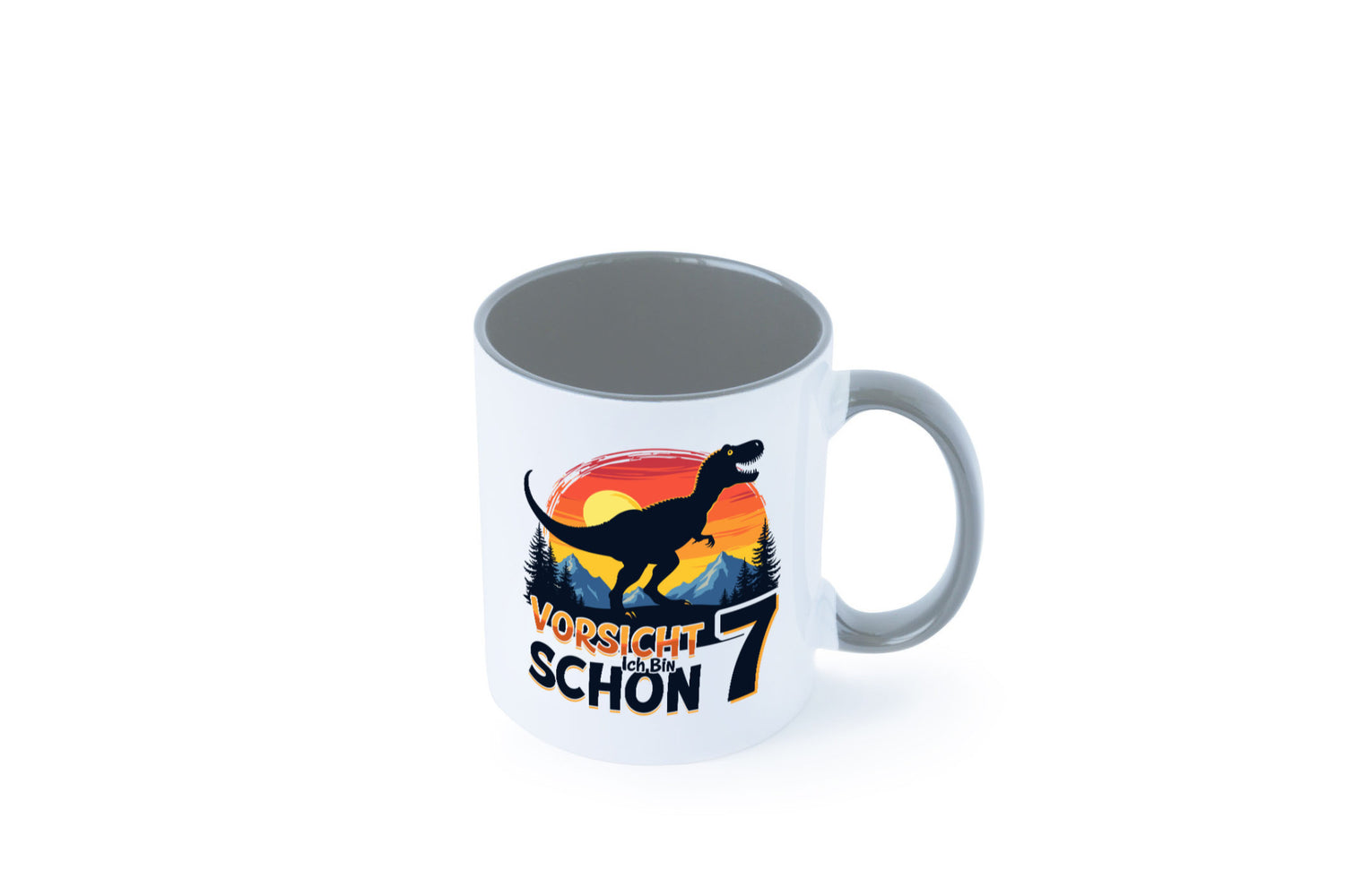 7. Geburtstag | 7 Jahre Dinosaurier v2 Geschenk Geschenkidee lustiger Spruch
