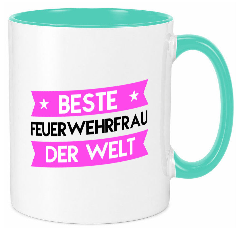 Bester Feuerwehrfrau | Feuerwehr lustig Humor Geschenkidee Geschenk Tasse