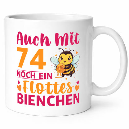 74. Geburtstag | Flottes Bienchen 74 Jahre v2 Geschenkidee Humor Tasse