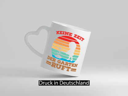 Keine Zeit, Garten ruft | Regenbogen Gießkanne Pflanze Geschenkidee Humor Tasse