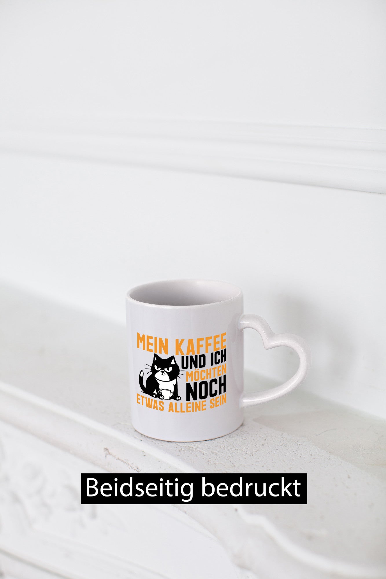 Mein Kaffee und ich | Morgenmuffel mürrische Katze lustiger Spruch Geschenk