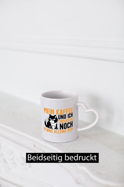 Mein Kaffee und ich | Morgenmuffel mürrische Katze lustiger Spruch Geschenk