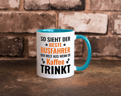 Kaffee trinkt: Busfahrer | Berufsfahrer Fahrer Geschenk Arbeit Kollegen Büro