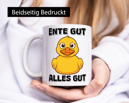 Ente gut alles | Quietscheente Badeente lustig Humor Geschenkidee Geschenk Tasse