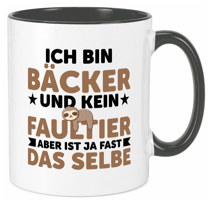 Ich bin kein Faultier: Bäcker | Bäckerei Backen Konditor Humor Tierliebhaber