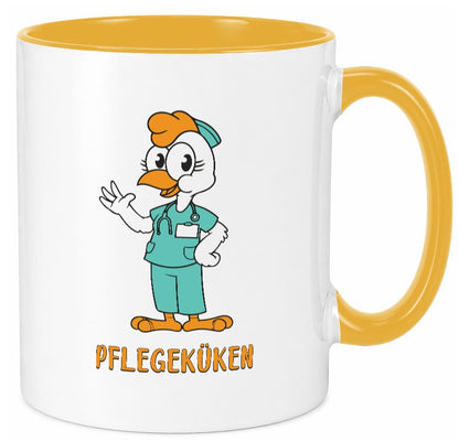 Pflegeküken | Küken Krankenschwester Pfleger Humor Geschenkidee Tasse