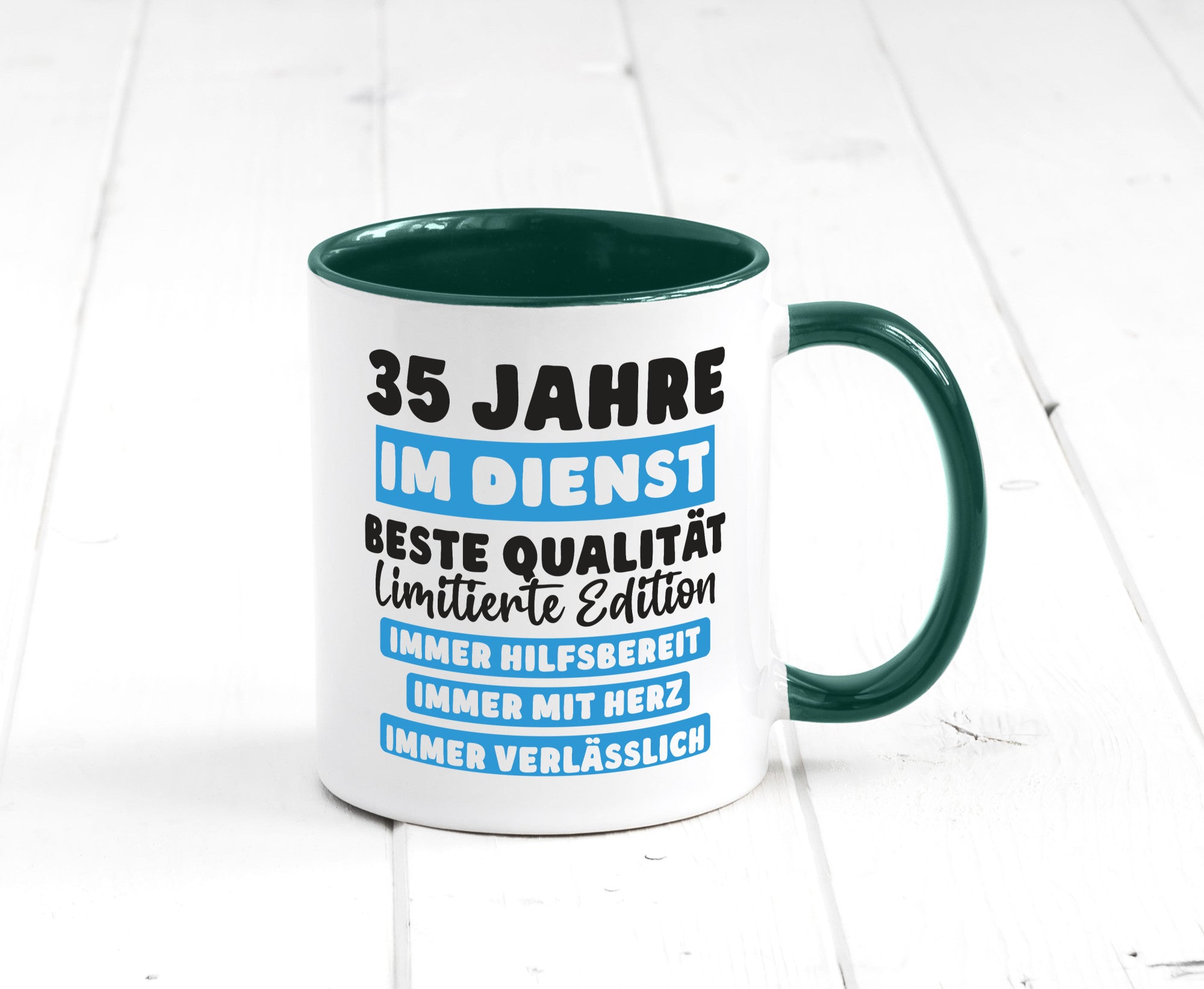 35 Jahre im Dienst | Jubiläum Arbeit v6 lustiger Spruch Geschenk Kollegen Büro