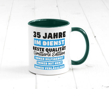 35 Jahre im Dienst | Jubiläum Arbeit v6 lustiger Spruch Geschenk Kollegen Büro