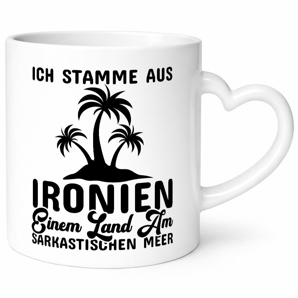 Ich stamme aus Ironien lustig Humor Geschenkidee Geschenk Tasse