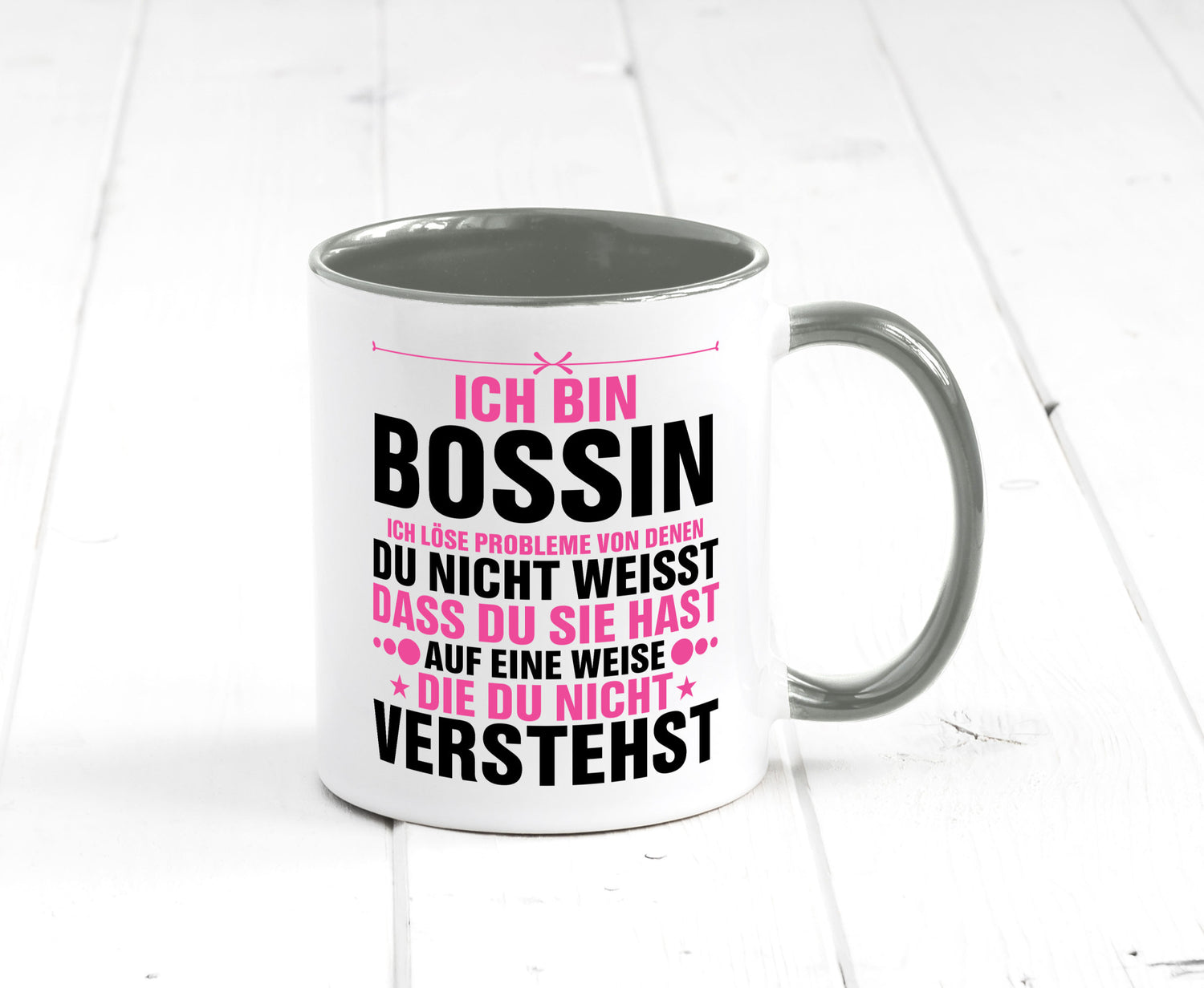 Löse Probleme: Bossin | Führungskraft Vorgesetzte lustig Humor Geschenkidee