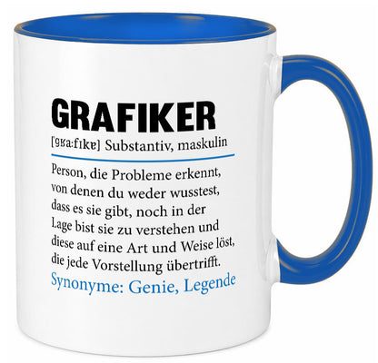 Grafiker | Beruf Grafik Design Grafikdesign lustiger Spruch Geschenk Arbeit Tasse