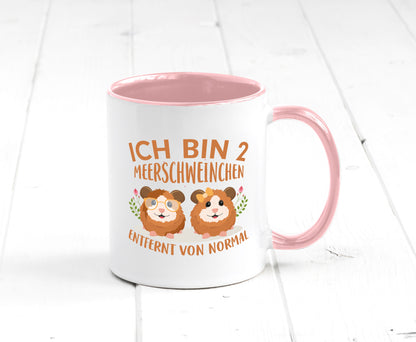 Zwei Meerschweinchen | Tierfreund Tasse Tier Liebe lustig Tierliebhaber Humor
