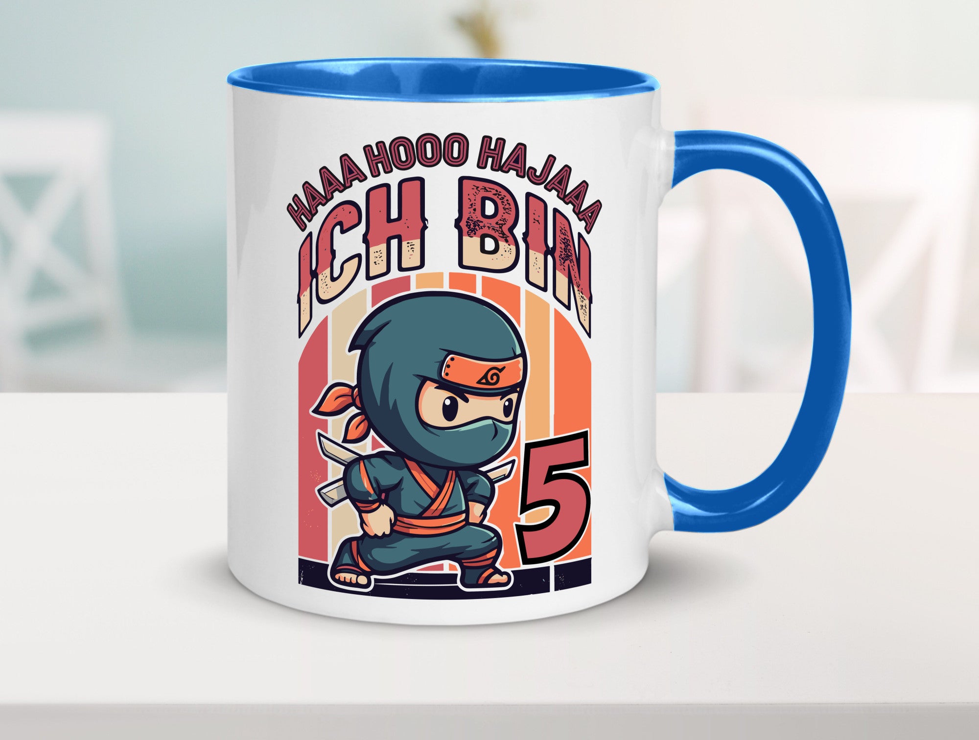 5. Geburtstag | Ninja Junge 5 Jahre Humor Geschenkidee Tasse