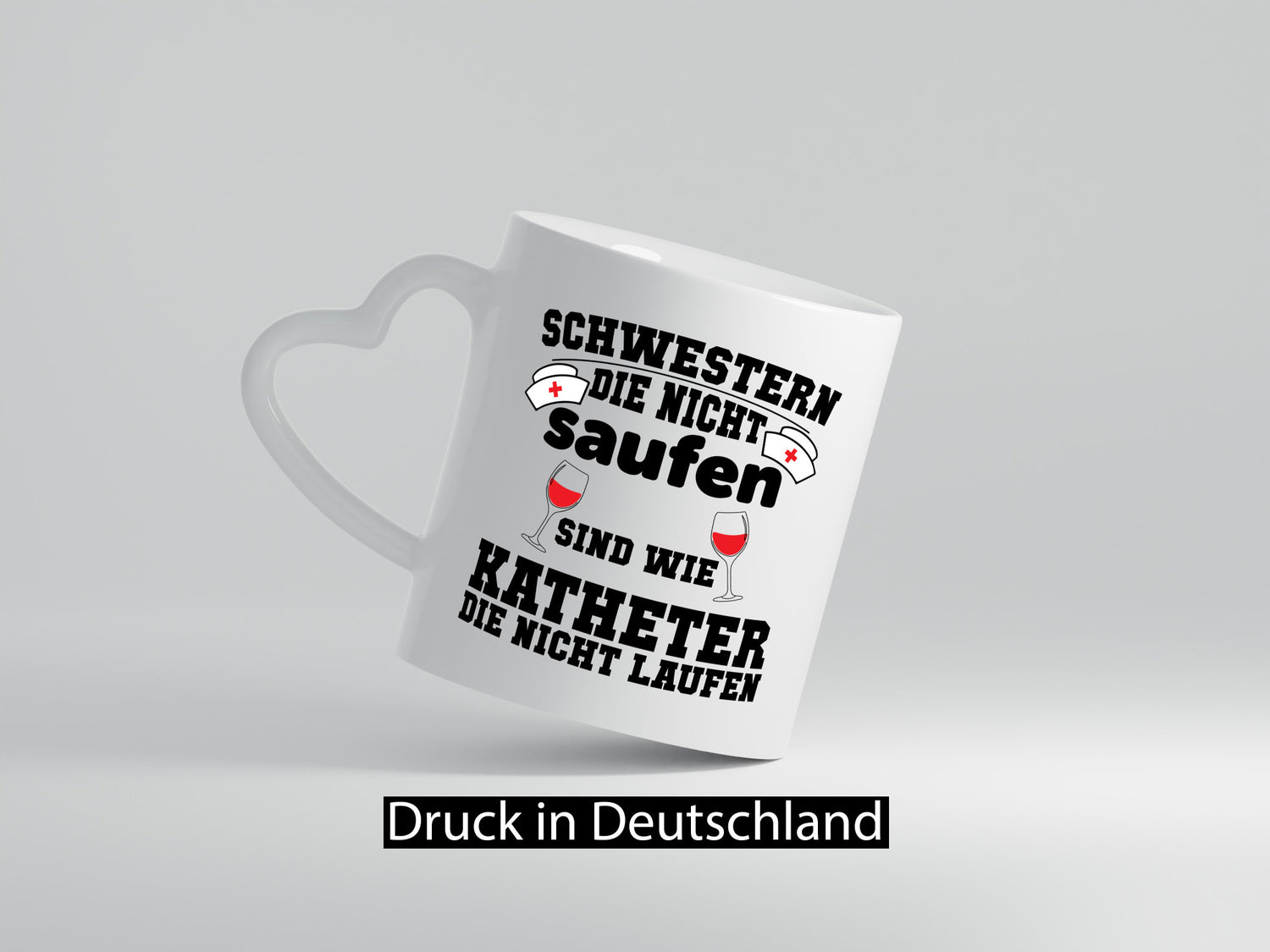 Schwestern die nicht Saufen | Krankenschwester Pflege Humor Geschenkidee Tasse