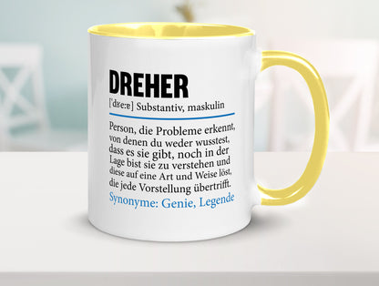 Dreher Humor | Fräser Zerspannungsmechaniker Geschenkidee Tasse