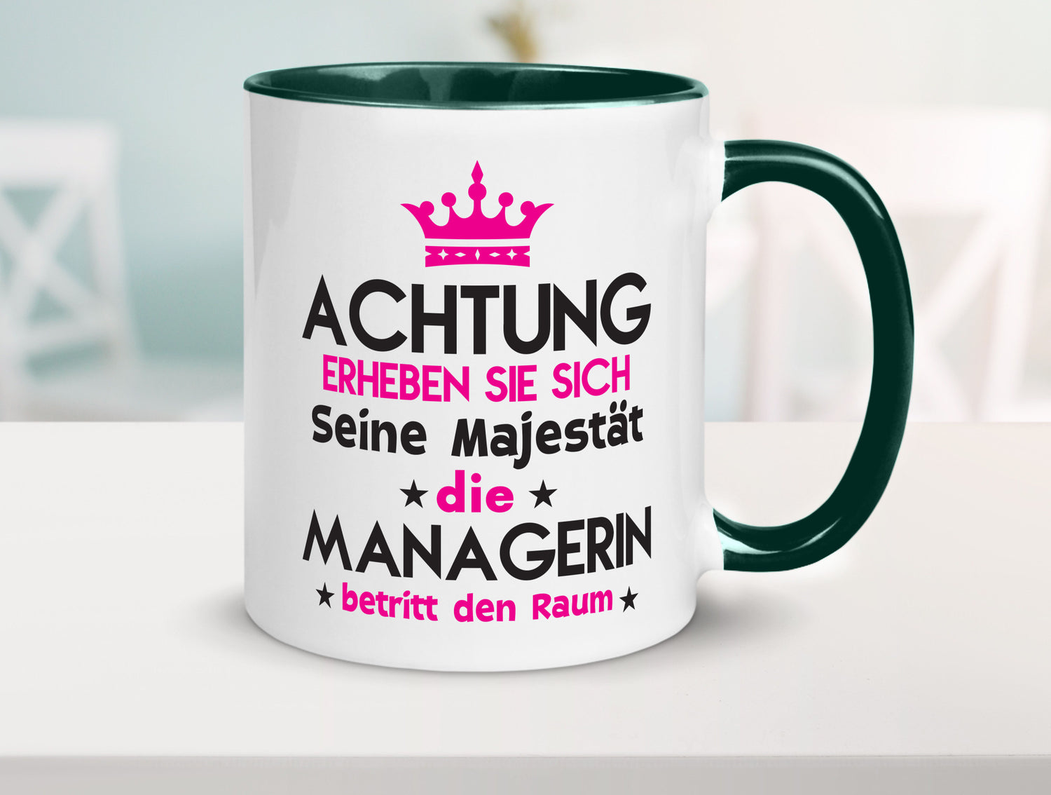Seine Majestät Managerin | Management lustig Humor Geschenkidee Geschenk Tasse