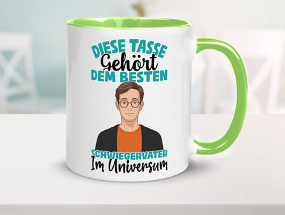 Im Universum: Schwiegervater |Schwiegersohn | Beziehung Geschenkidee Familie Tasse