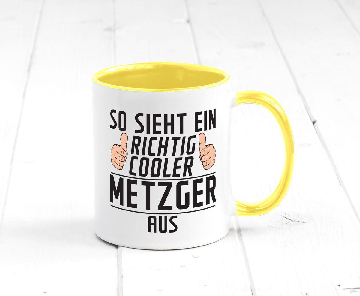Richtig Cooler Metzger | Fleischer Metzgerei Geschenk Humor Geschenkidee Tasse