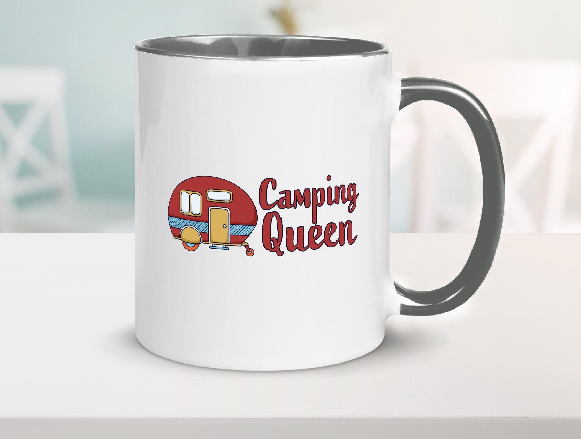 Camping Queen | Wohnanhänger Geschenk Humor Geschenkidee lustiger Spruch Tasse