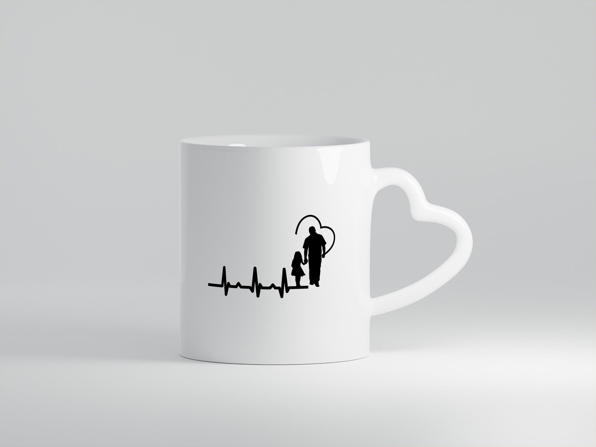 Vater Tochter Herz | Papa Vatertag Vaterliebe lustiger Spruch Geschenk Familie