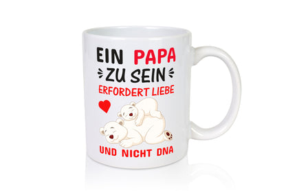 Papa sein | Stiefvater Tasse Liebe nicht DNA Kinder Geschenkidee Familie Humor