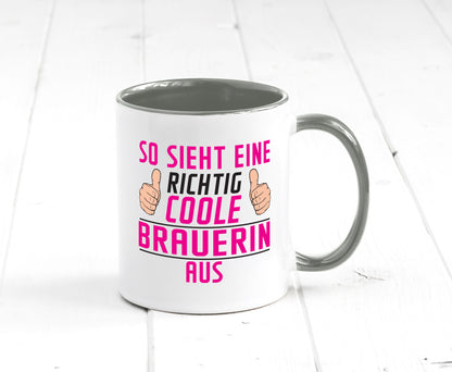 Richtig Coole Brauerin | Bier Brauerei Geschenk Humor Geschenkidee lustiger