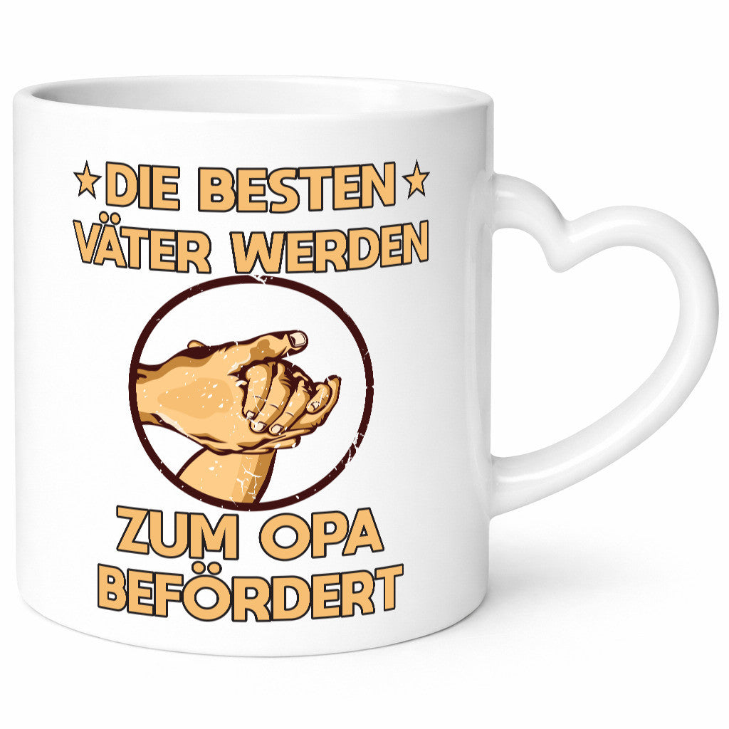 Besten Väter werden zum Opa befördert | Zwei Hände Geschenkidee Familie Humor