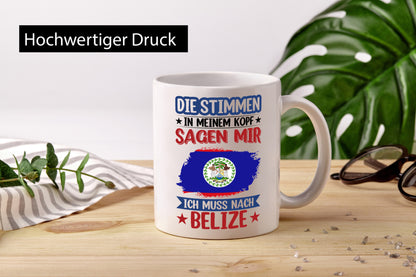 Belize | Urlaub Stimmen in meinem Kopf Traumland lustiger Spruch Geschenk Humor