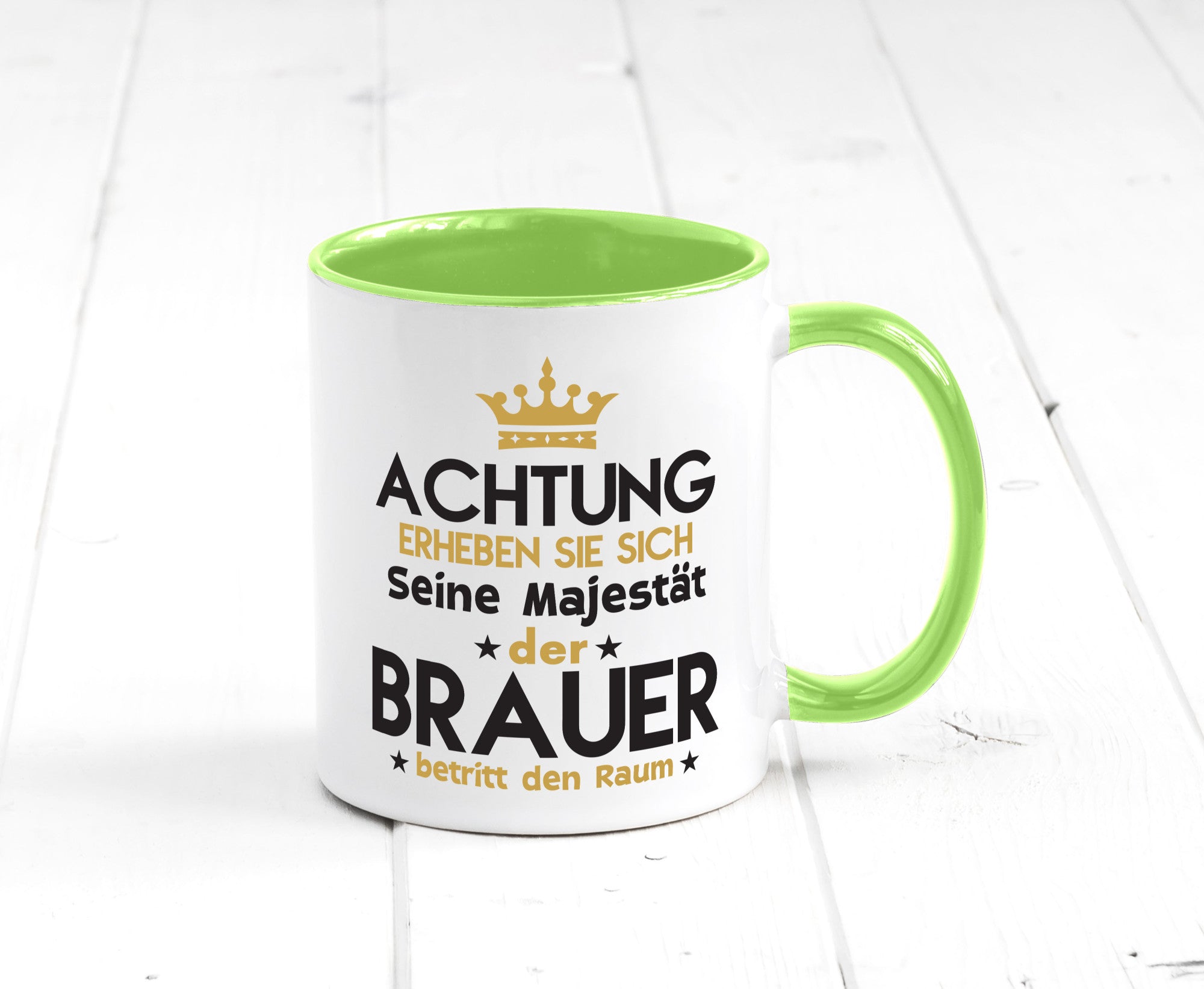 Seine Majestät Brauer | Bier Brauerei Humor Geschenkidee Tasse