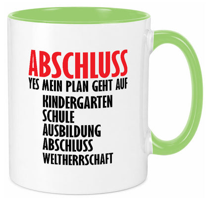 Abschluss Bachelor Geschenkidee Humor Tasse