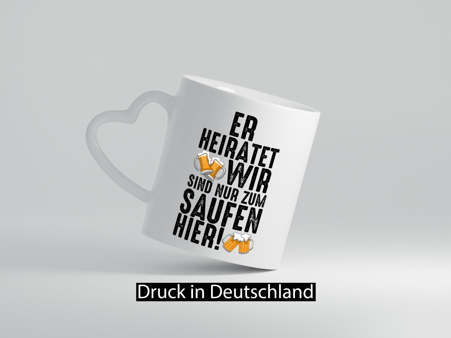 JGA | Er heiratet Junggesellenabschied Polterabend v2 lustiger Spruch Geschenk
