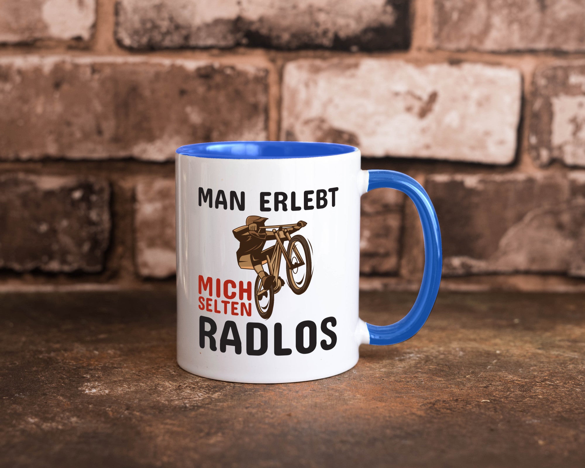 Selten Radlos | Spruchtasse Fahrrad Männer Humor lustiger Spruch Geschenk