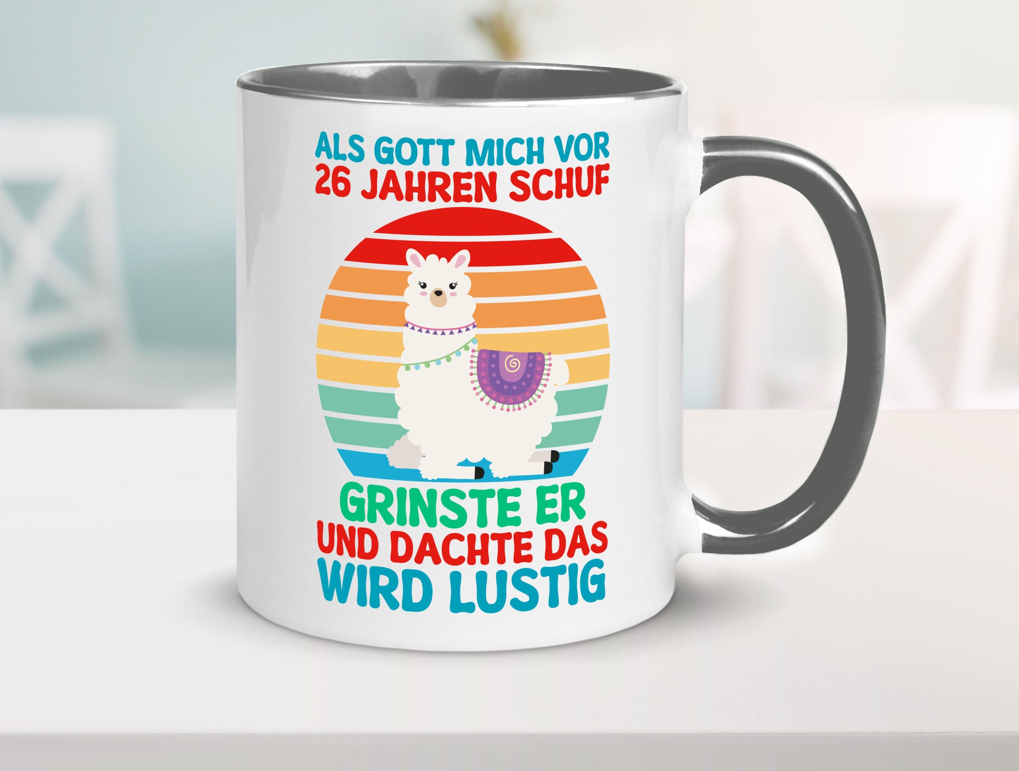 26. Geburtstag | 26 Jahre Gut Schuf mich Lama v2 lustiger Spruch Geschenk