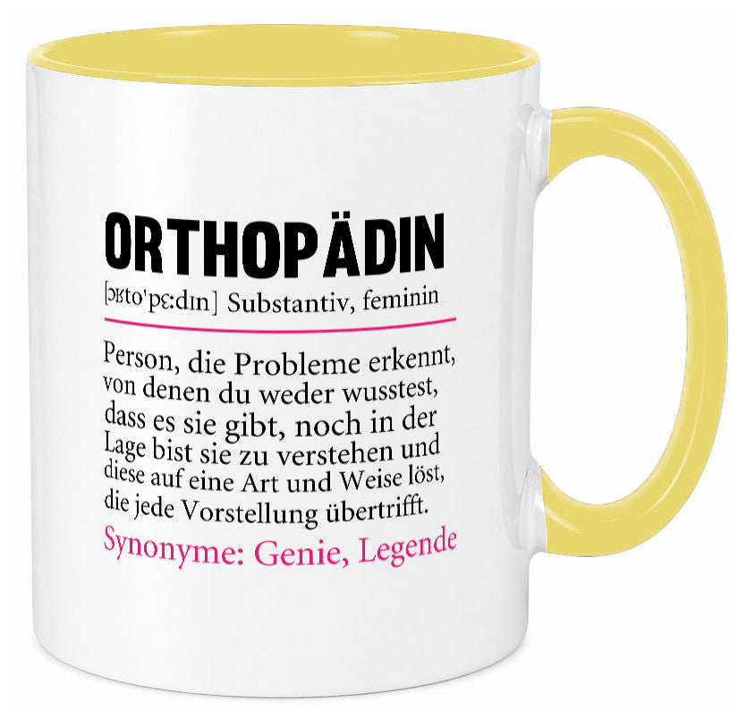 Orthopädin | Spruch Beruf Humor Orthopädie v2 Arbeit Kollegen Büro Geschenkidee