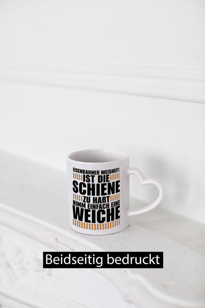 Eisenbahn Weisheit Geschenkidee Humor Tasse