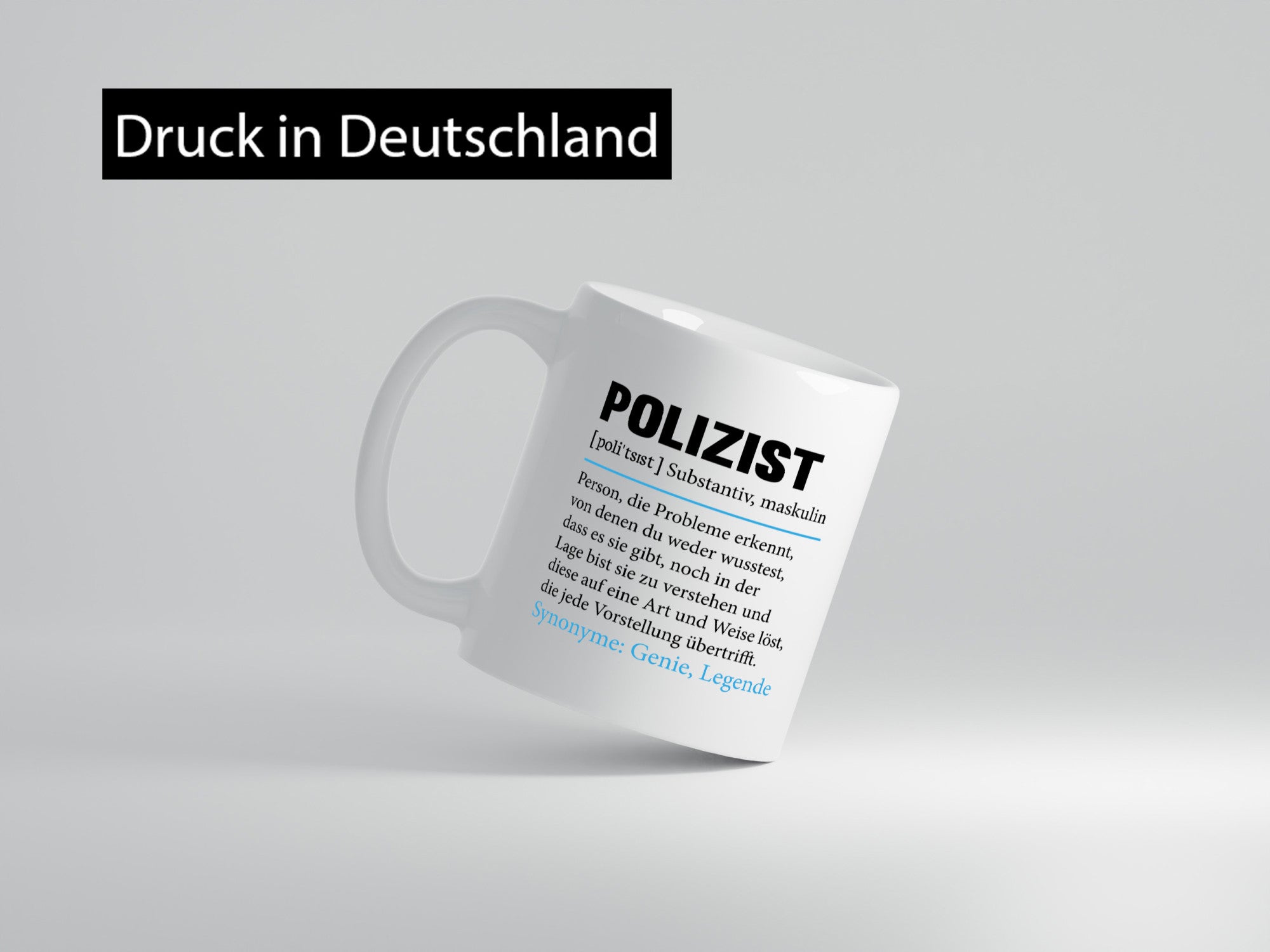 Polizist | Beruf Spruch Polizei lustig Humor Arbeit Kollegen Büro Geschenkidee