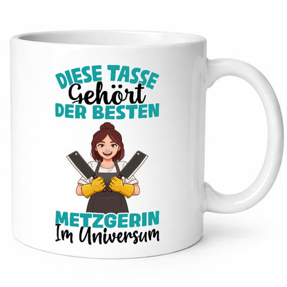 Im Universum: Metzgerin | Fleischerin Geschenk Humor Geschenkidee lustiger
