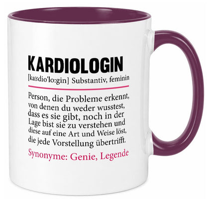 Kardiologin | Spruch lustig Kardiologie Beruf Geschenk Arbeit Kollegen Büro Tasse