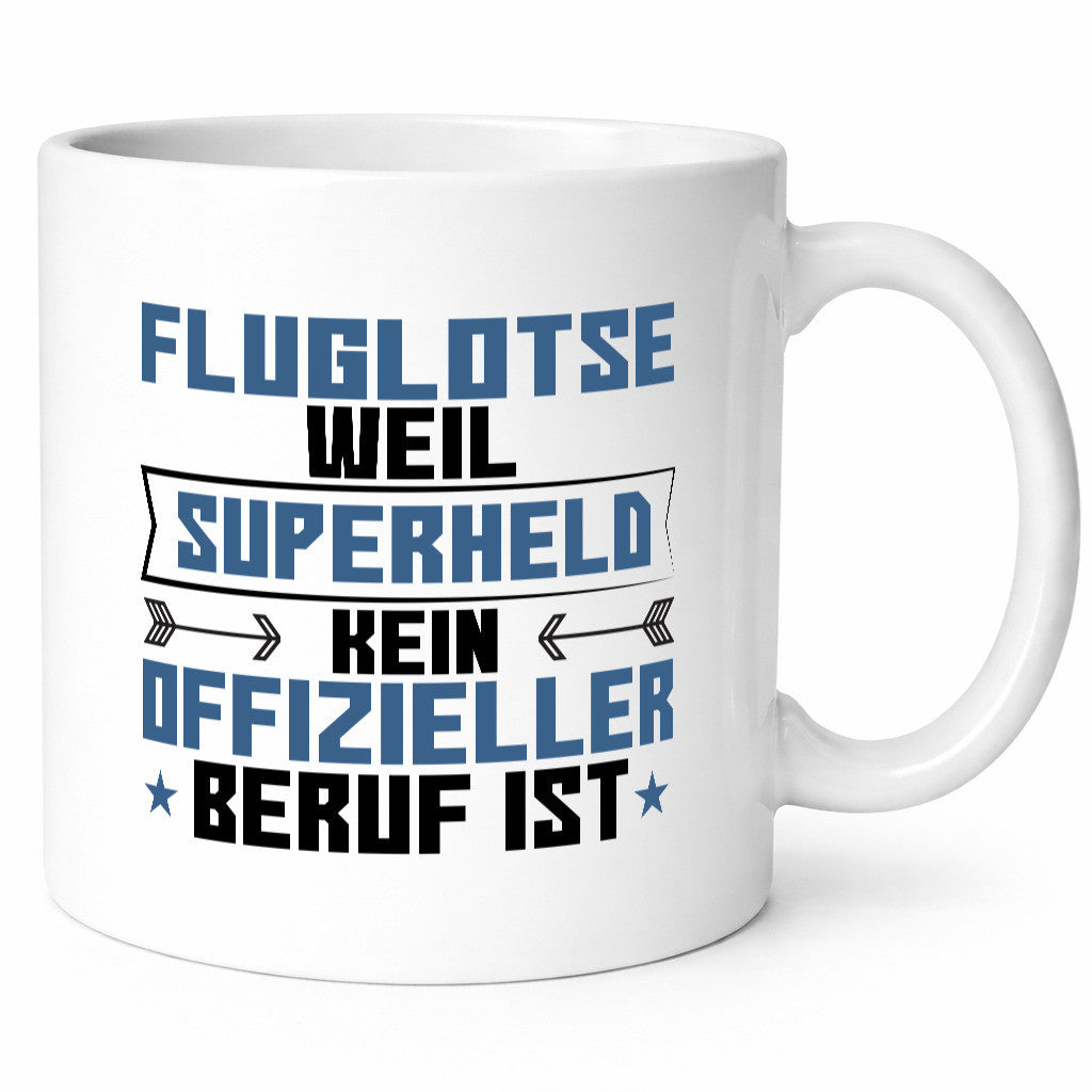 Superheld Fluglotse | Flugverkehr Flughafen Humor Geschenkidee Tasse