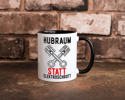 Hubraum statt Elektroschrott | Autofan Verbrennungsmotor Geschenk Humor