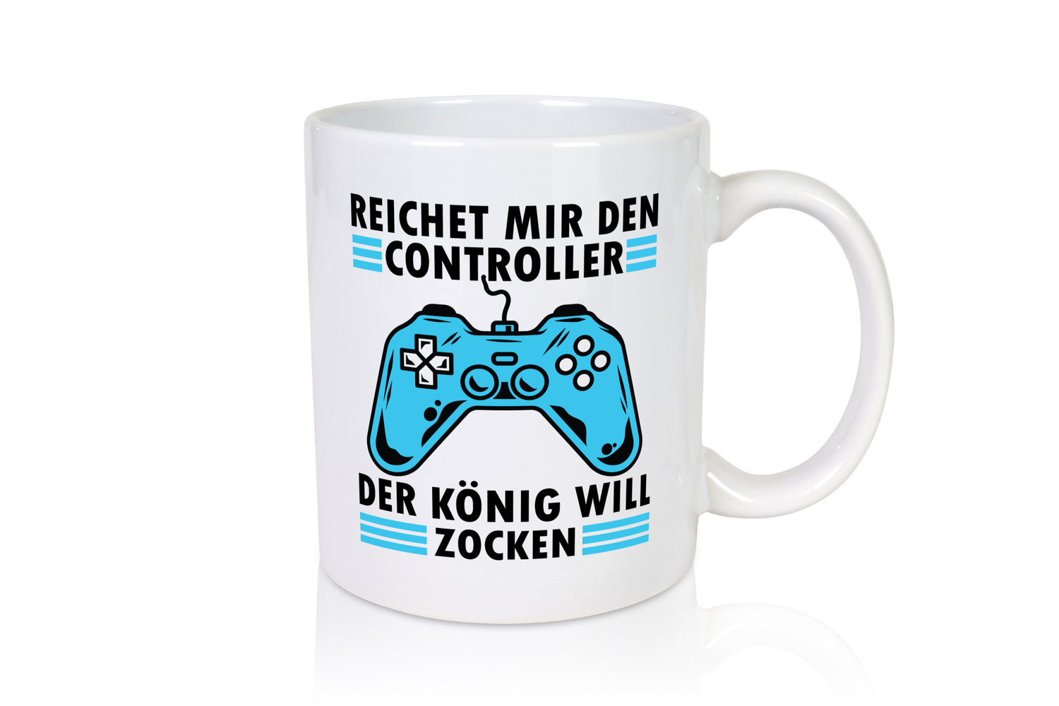 König will zocken | Controller Geschenk Humor Geschenkidee lustiger Spruch Tasse