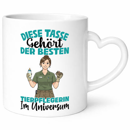 Im Universum: Tierpflegerin | Pflegeberuf Tierheim lustiger Spruch Geschenk