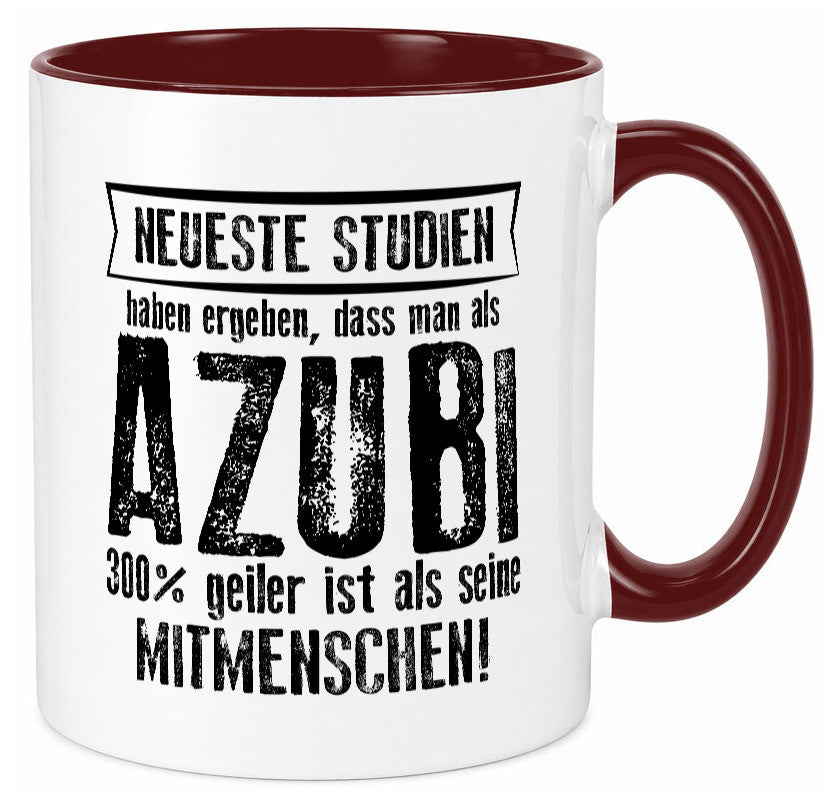 Neuste Studien: Azubi | Ausbildung Lehre Lehrling lustig Humor Geschenkidee Tasse