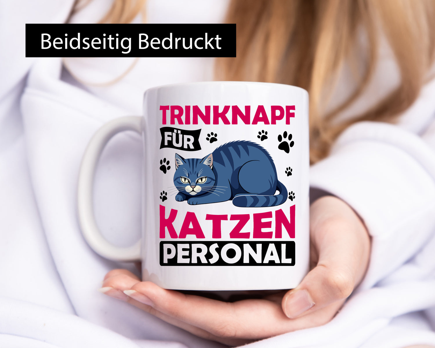 Katzen Personal | Katzenbesitzer Tasse Katze Humor vl10 lustig Tierliebhaber