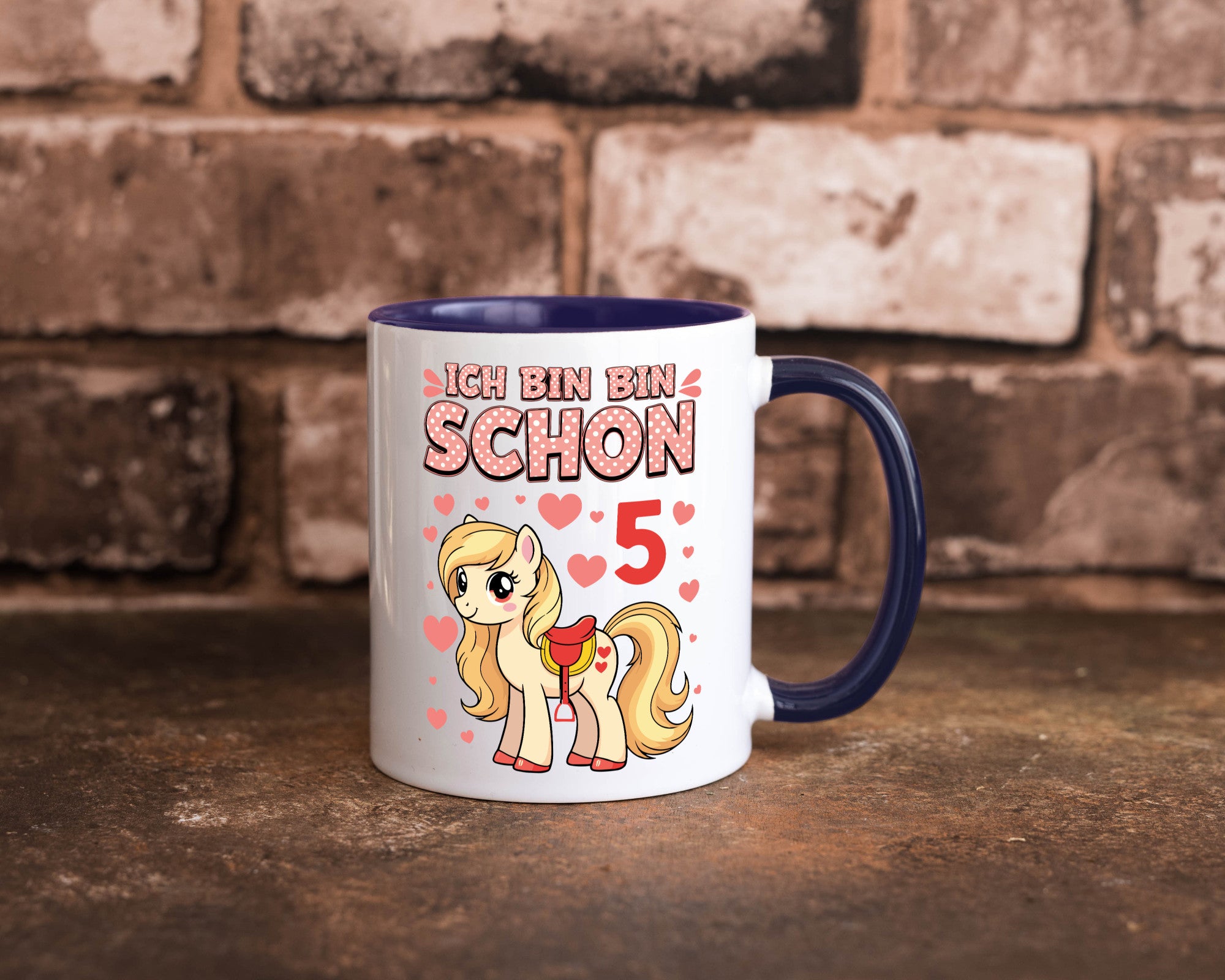 5. Geburtstag | 5 Jahre Mädchen Reiten Pony Humor Geschenkidee Tasse